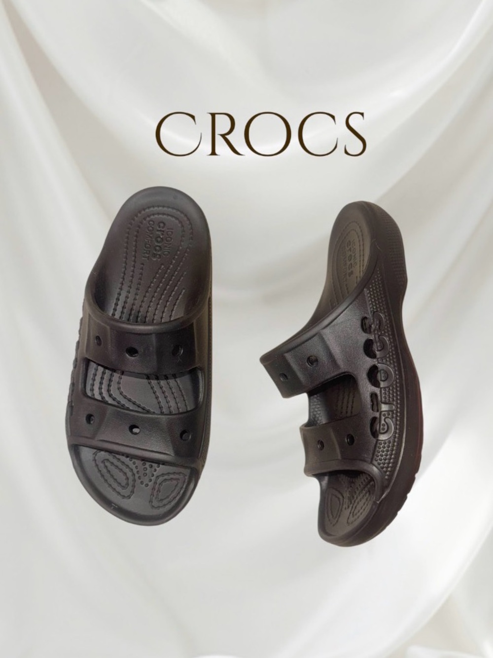 CROCS Unisex Baya black sandals men’s shoes size 5 women’s shoes size 7